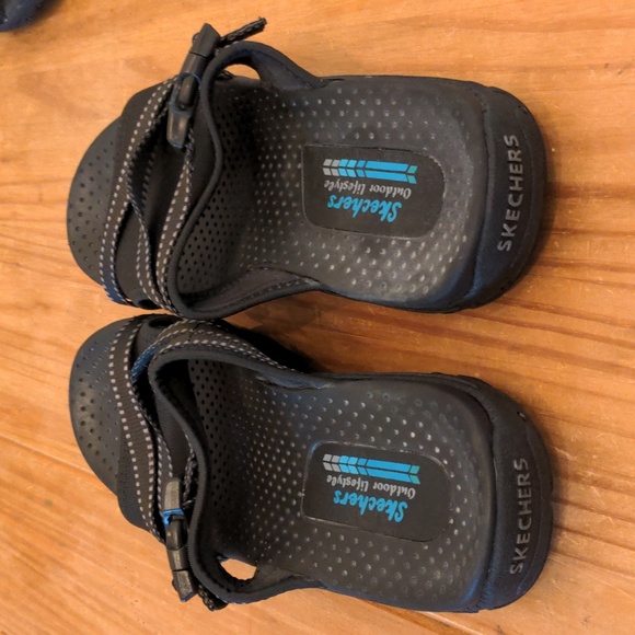 Skechers Black Outdoor Lifestyle Reggae-Perfect Planning Sport Sandals, Size 8 - Picture 3 of 8